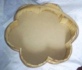 cesta formato de flor grande